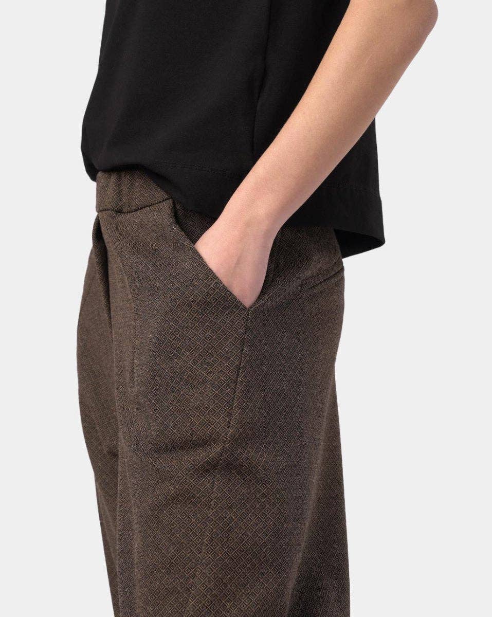Elastic Seamed Cotton Pant