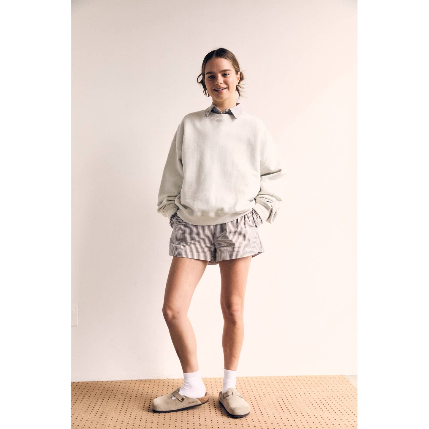 Oversized French Terry Boxy Sweatshirt
