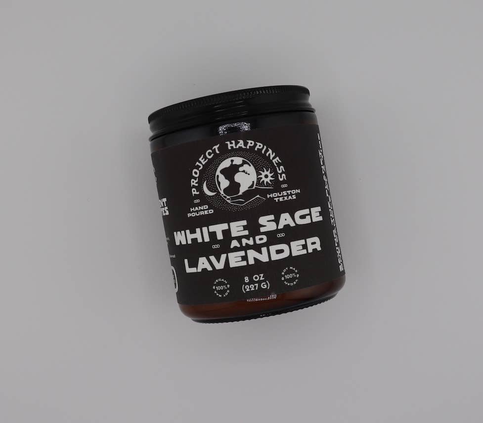 White Sage and Lavender - 8 oz Soy Candle