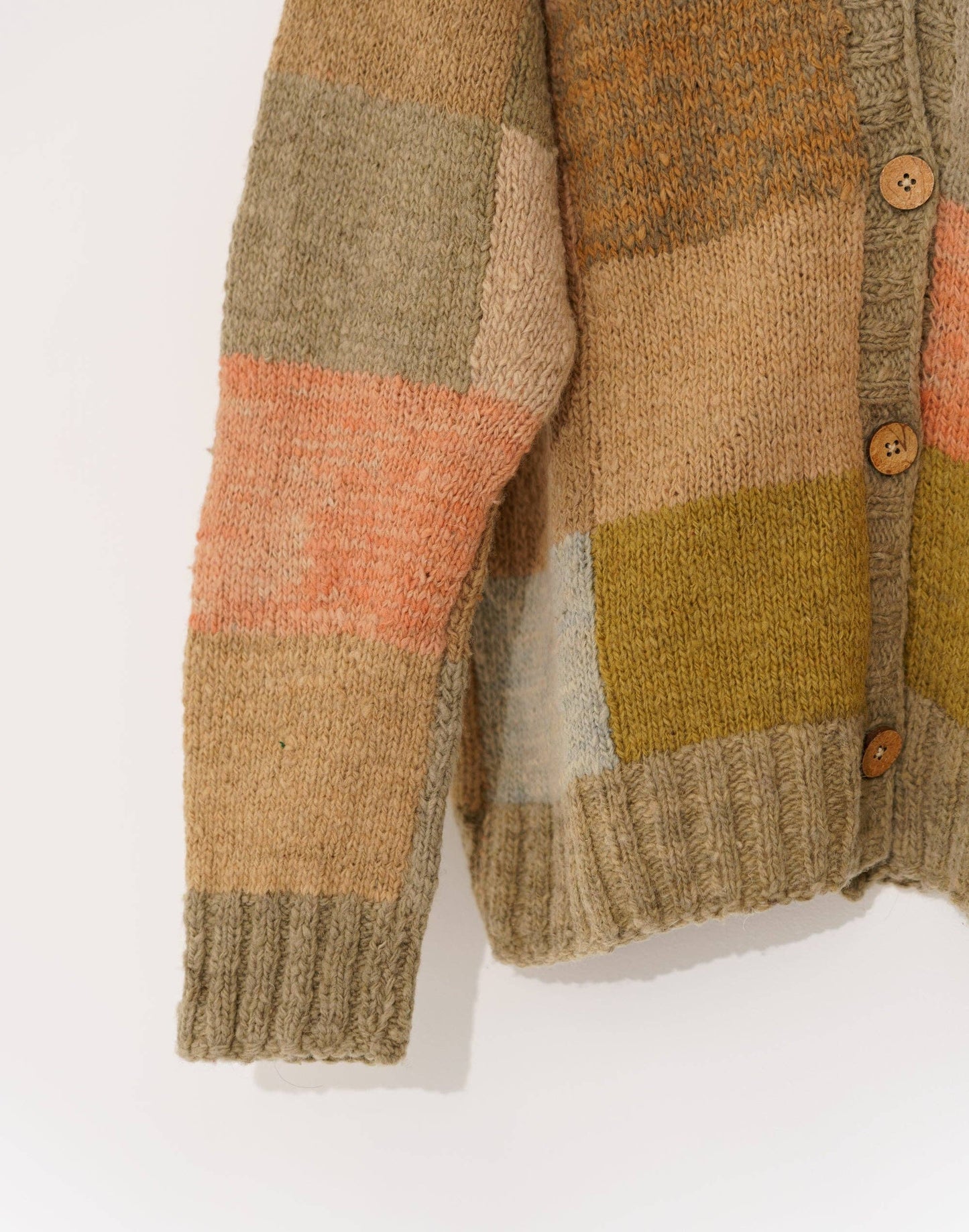 Peak Patch Wool Cardigan
