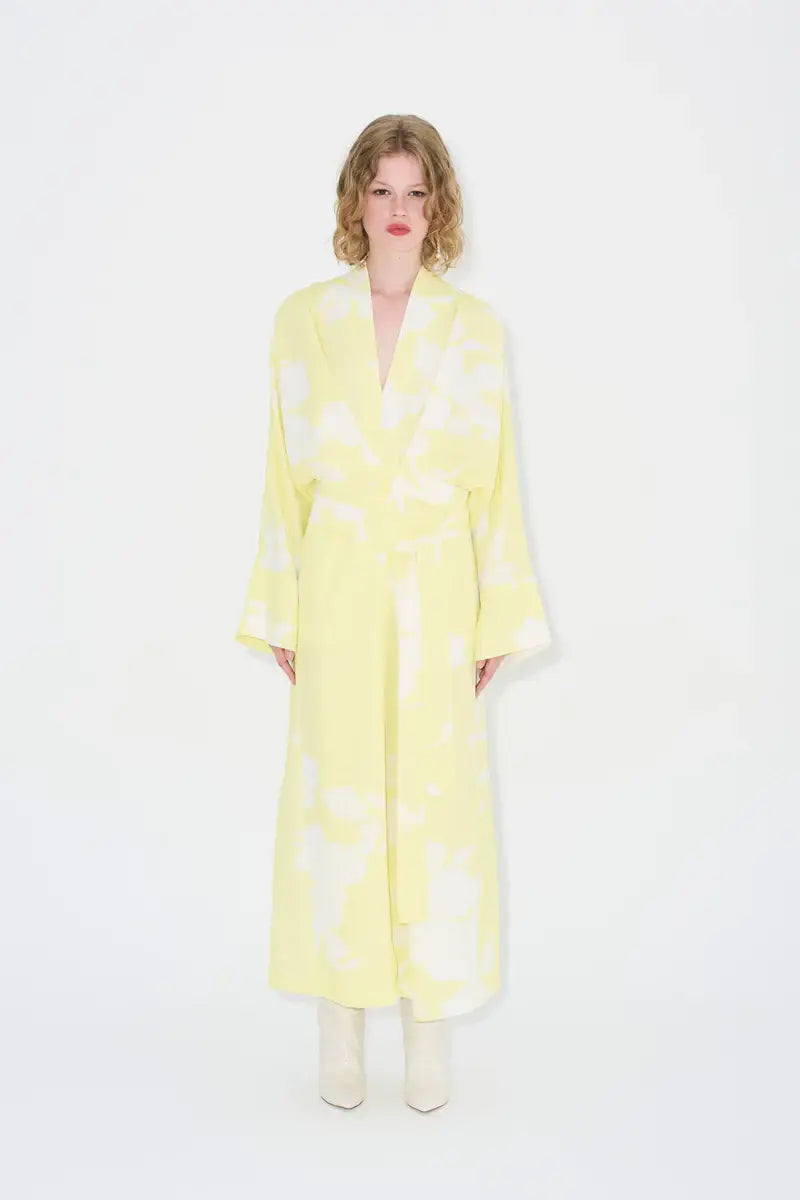 Nuss Kimono Dress - Yellow
