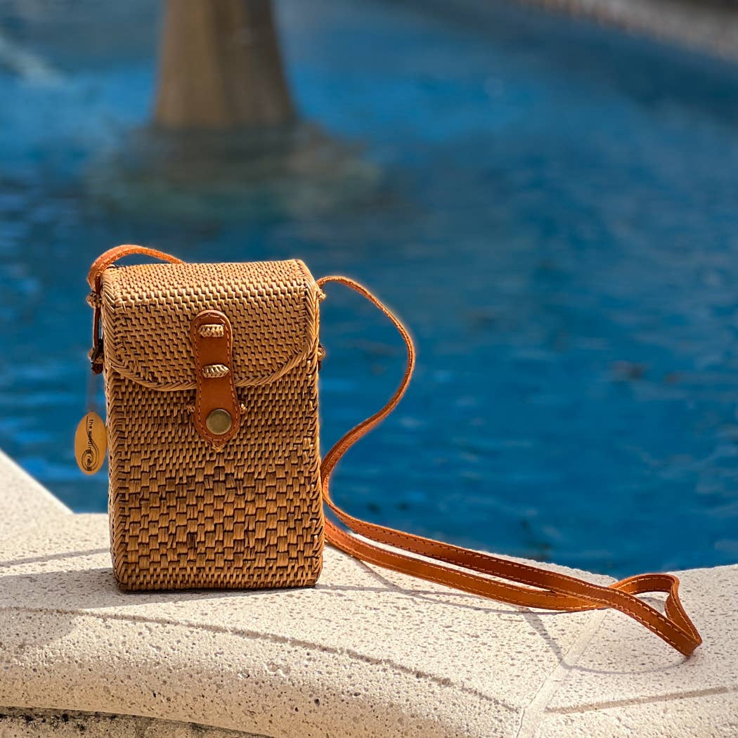 Ata Vine Cell Phone Crossbody Bag