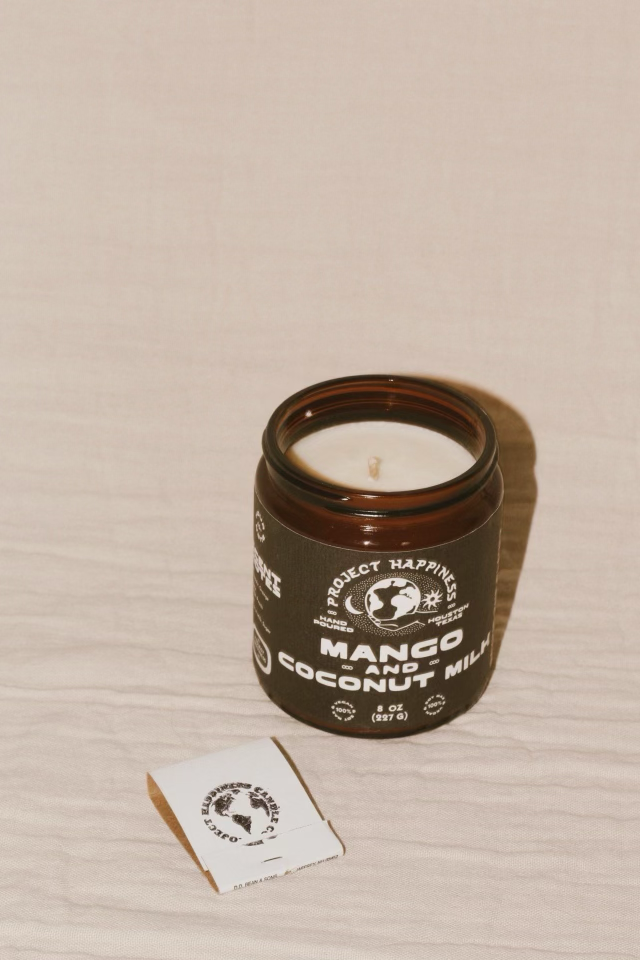 Mango and Coconut - 8 oz Soy Candle / Summer Scent