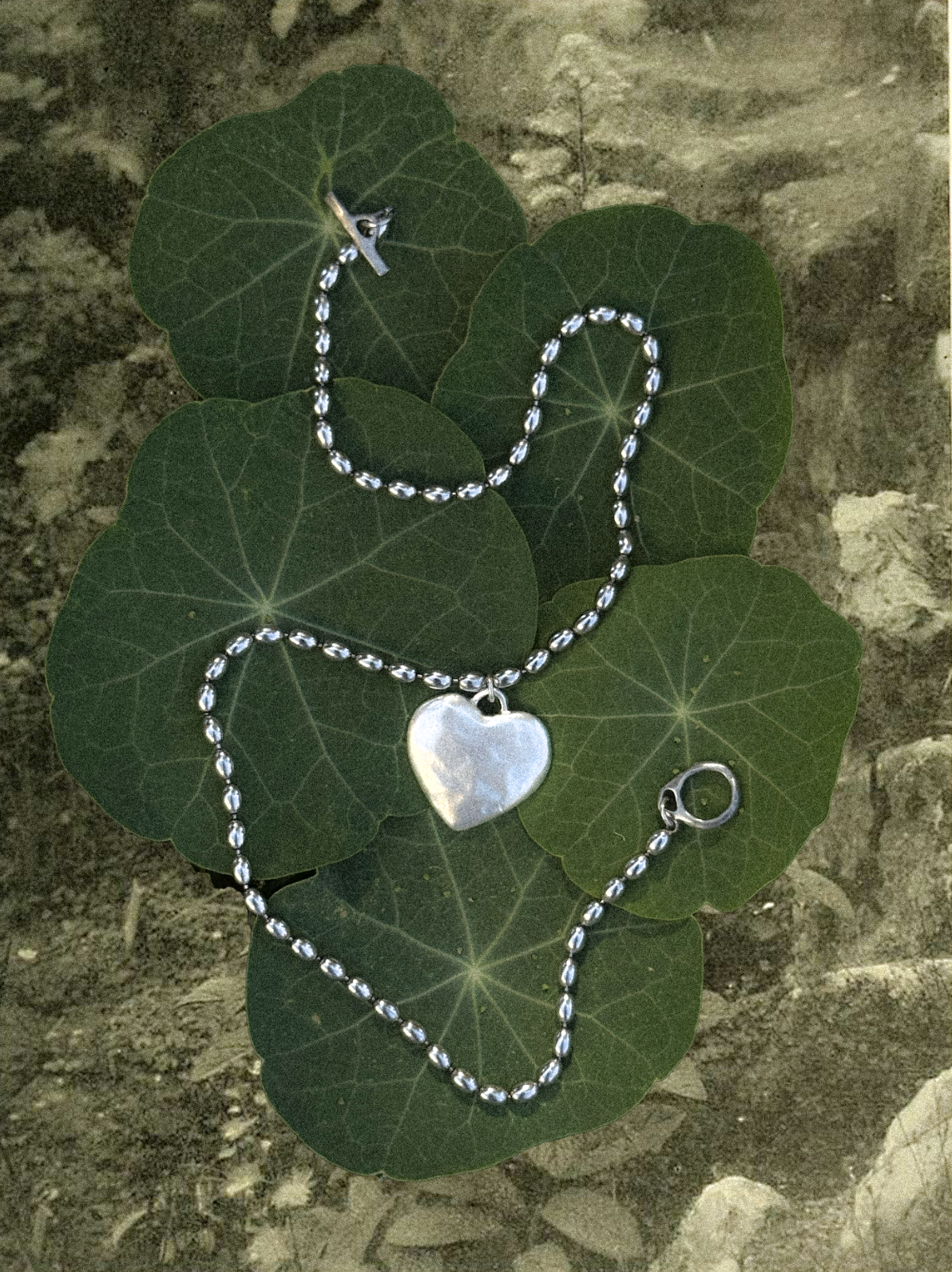 The Amara Heart Necklace-Silver