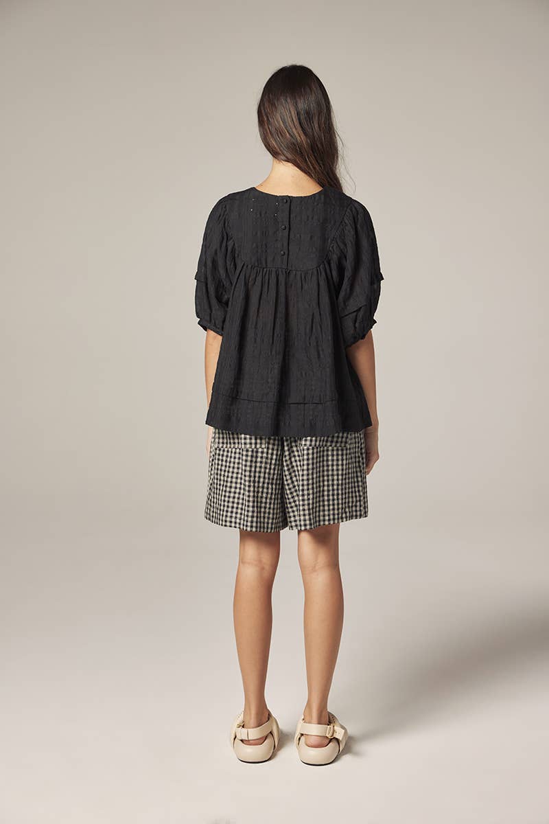 Romantic Puff sleeve yoke top