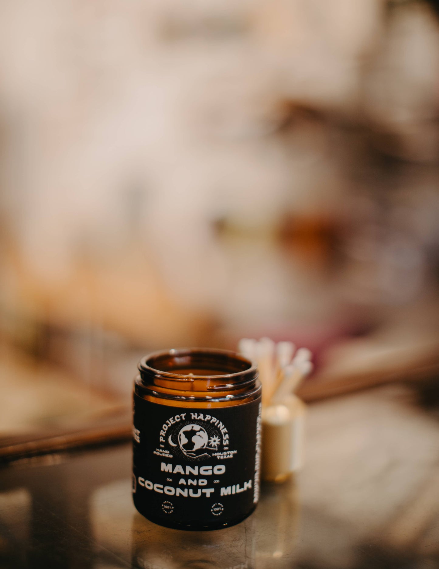 Mango and Coconut - 8 oz Soy Candle / Summer Scent