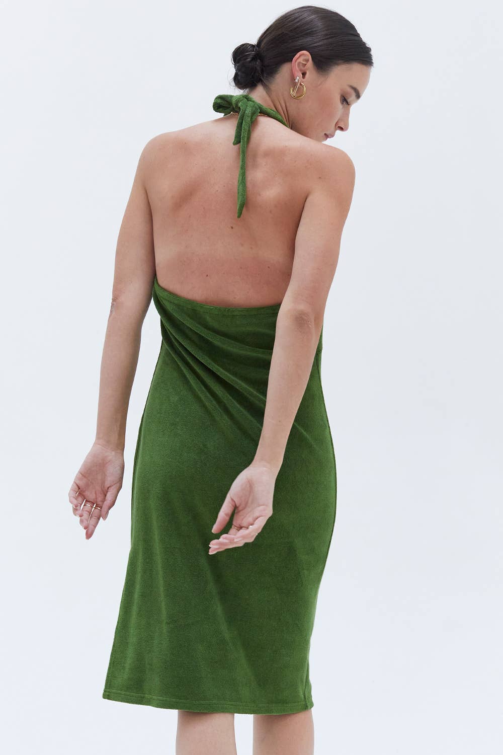 Jameson Halter-neck Terry Dress