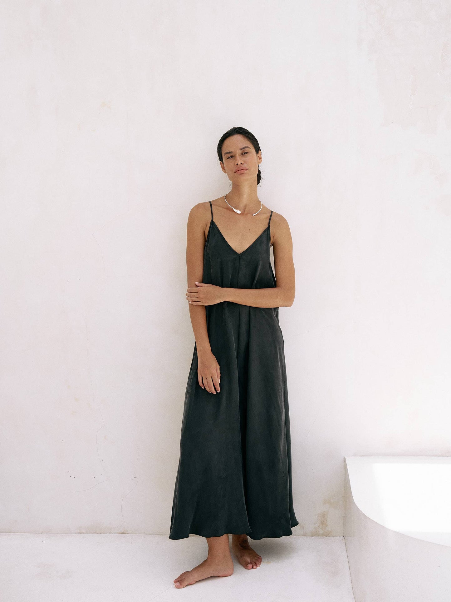 Lucid Flow Maxi Dress - Black