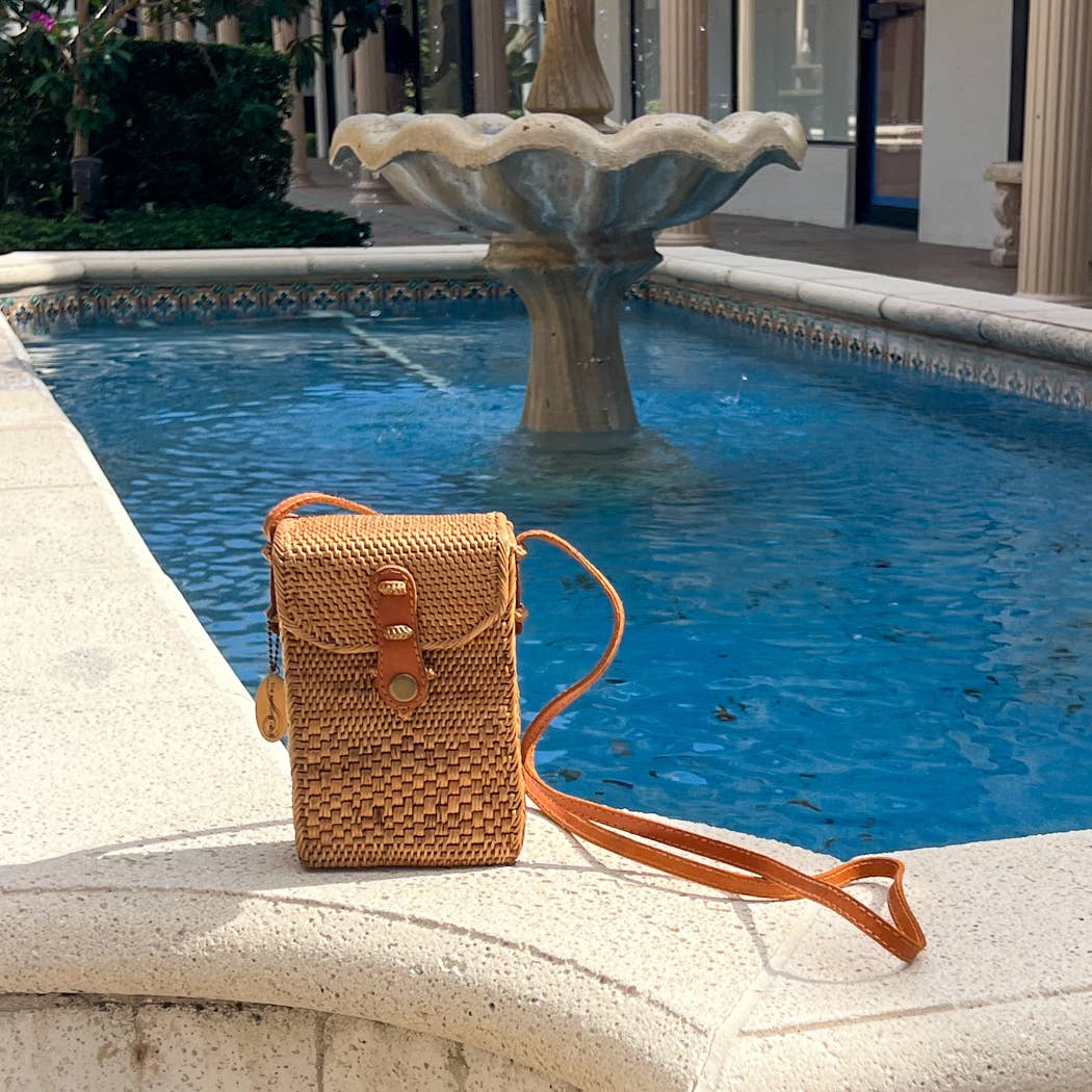 Ata Vine Cell Phone Crossbody Bag