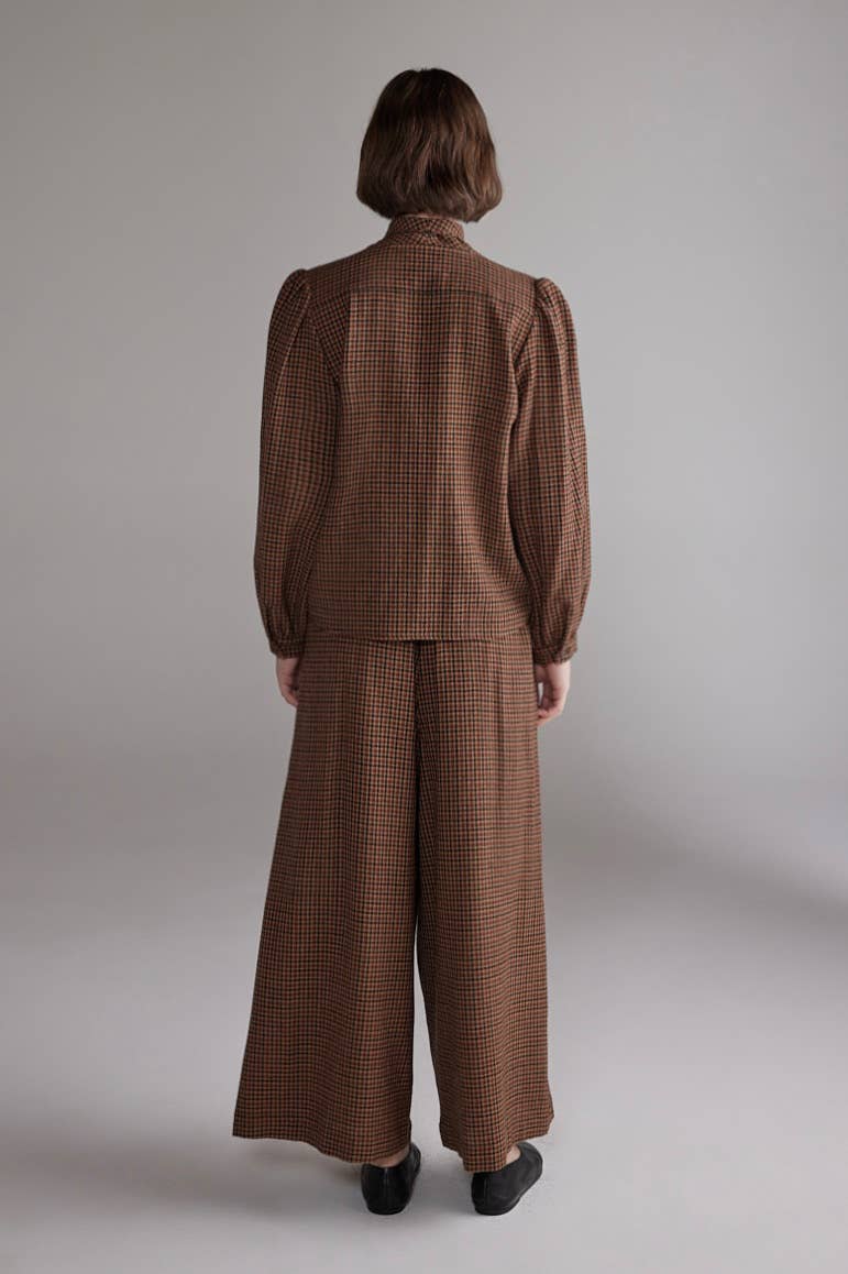 Wool Plaid Pants