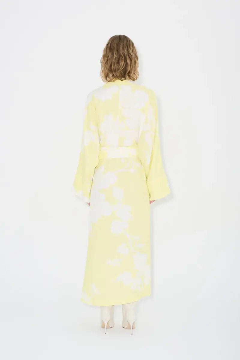 Nuss Kimono Dress - Yellow