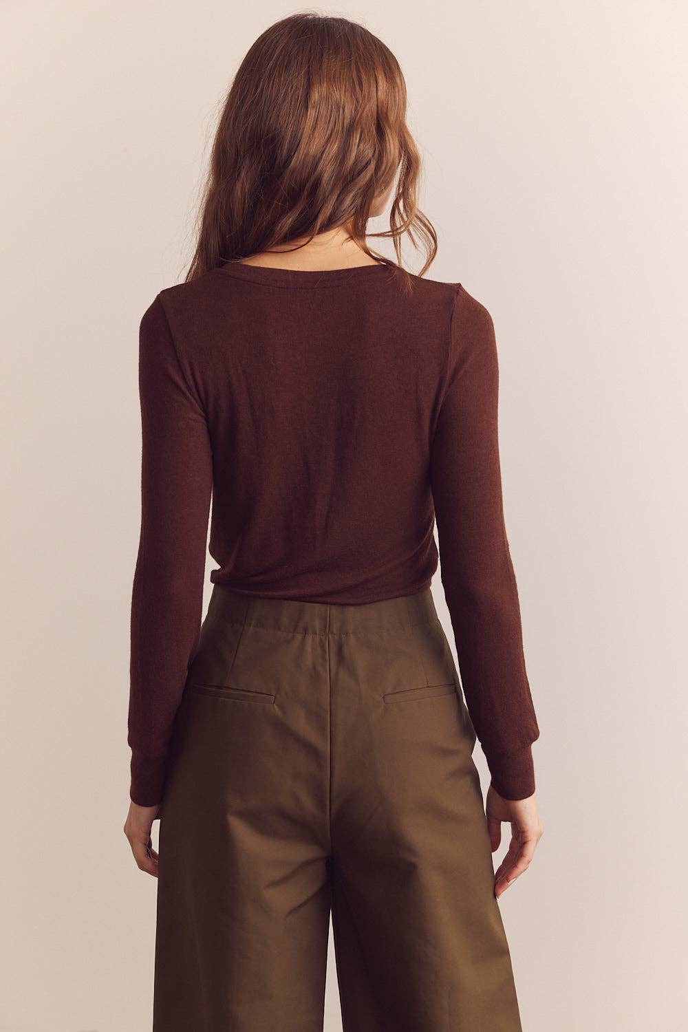 Pleated cotton trousers
