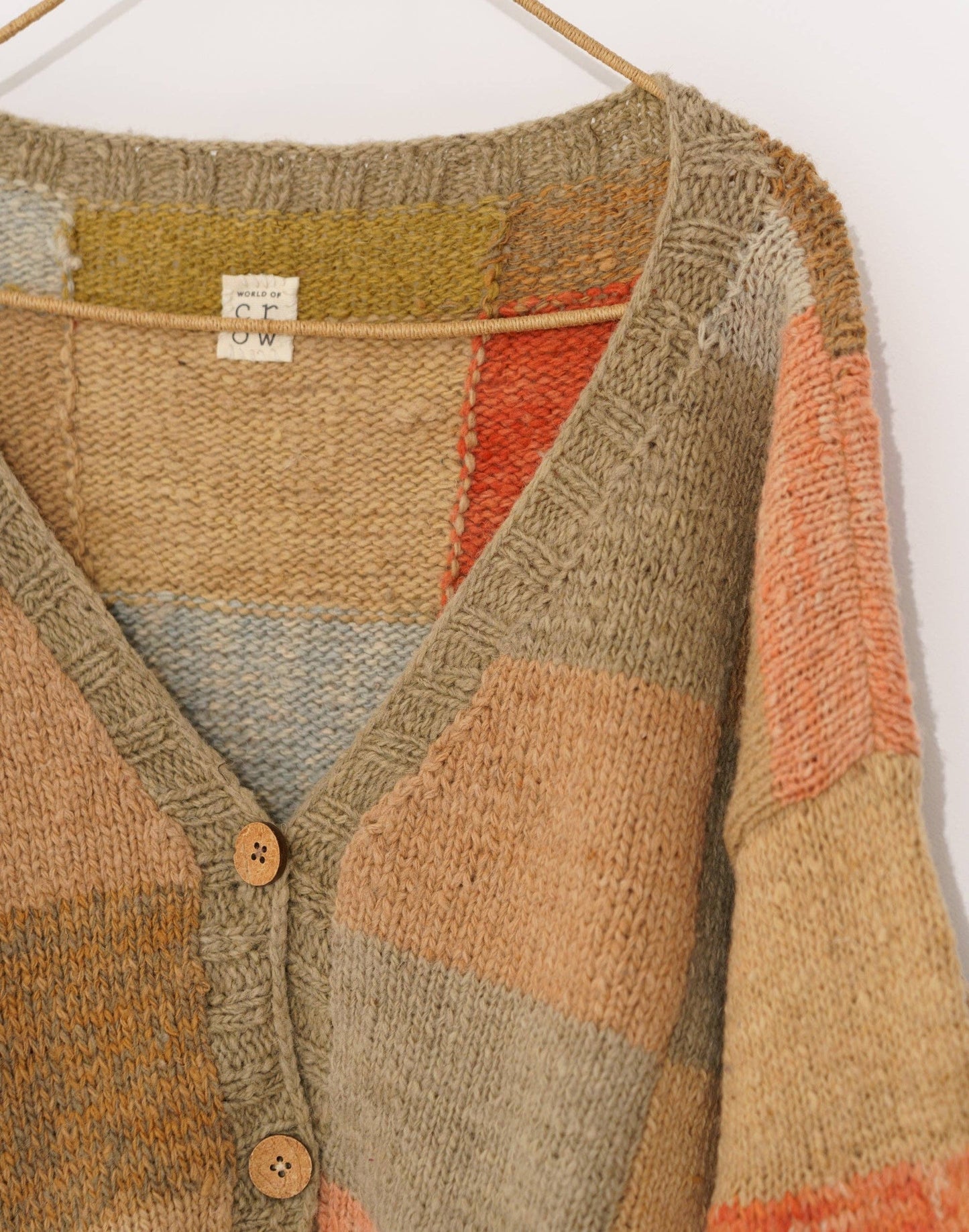 Peak Patch Wool Cardigan