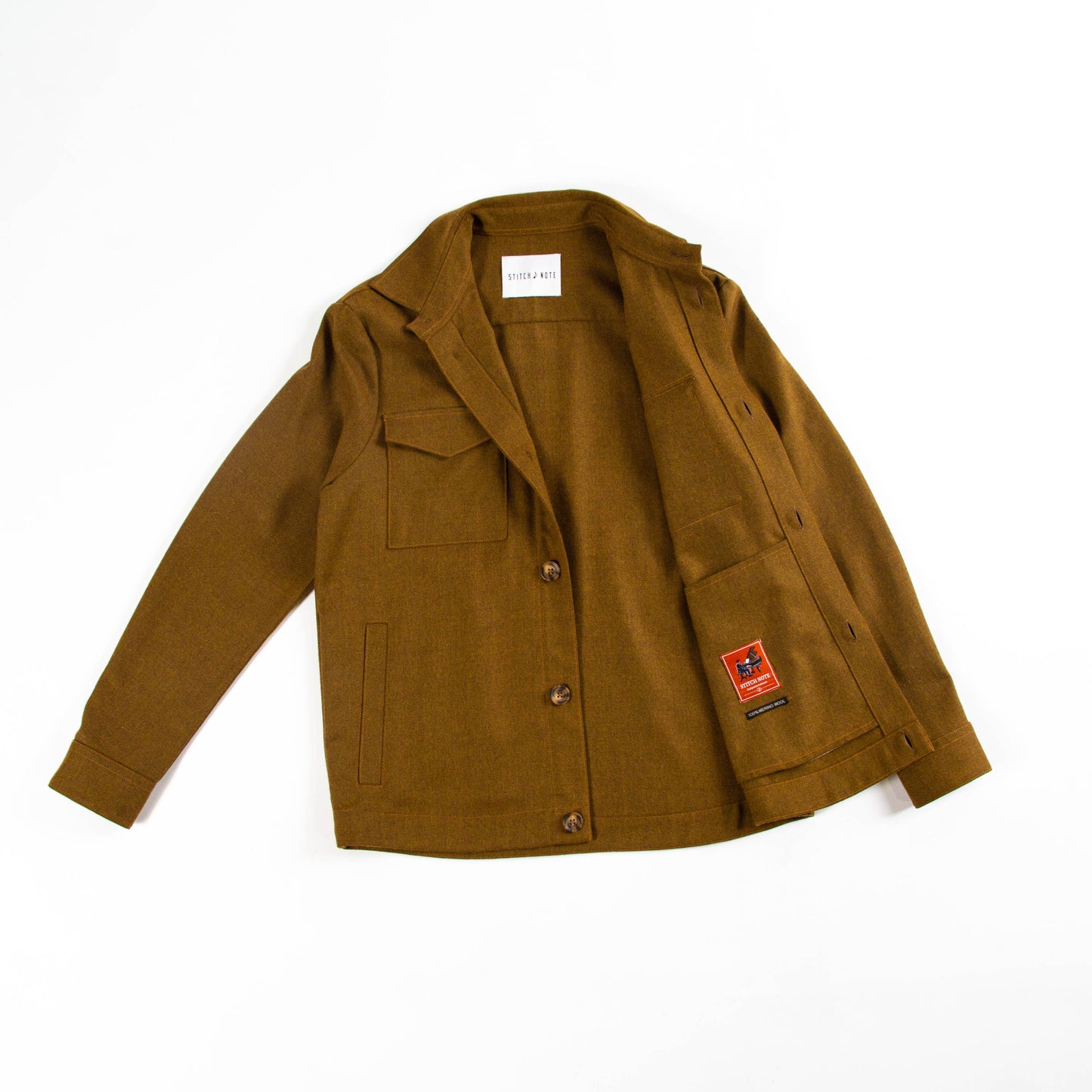 Golden Melange Wool Jacket