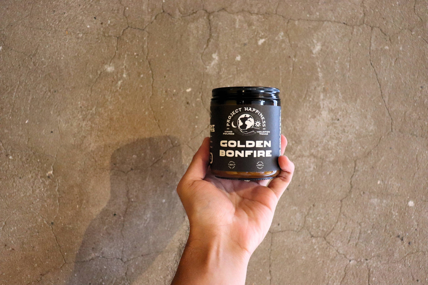 Golden Bonfire Soy Candle - 8oz | Fall Scent