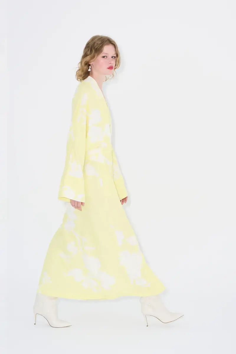 Nuss Kimono Dress - Yellow