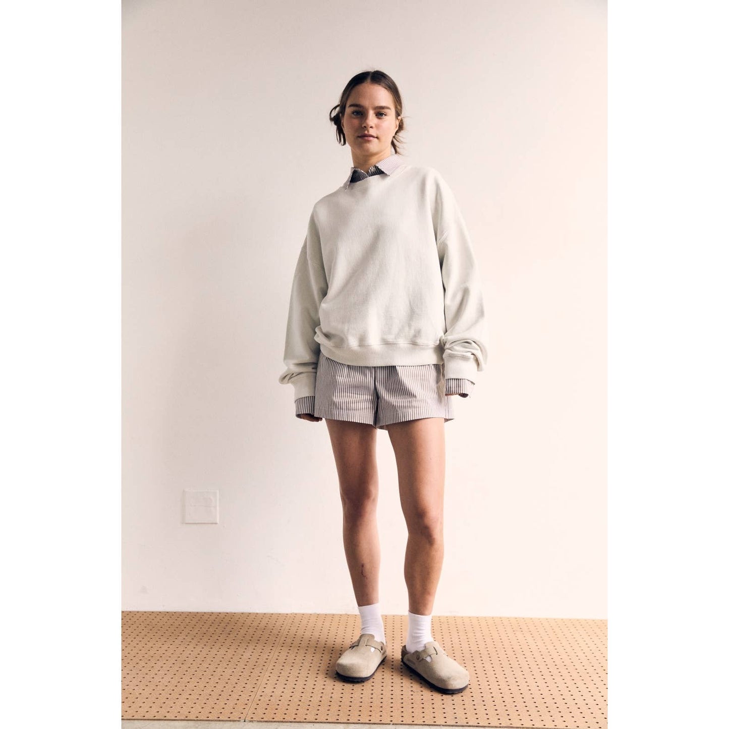 Oversized French Terry Boxy Sweatshirt