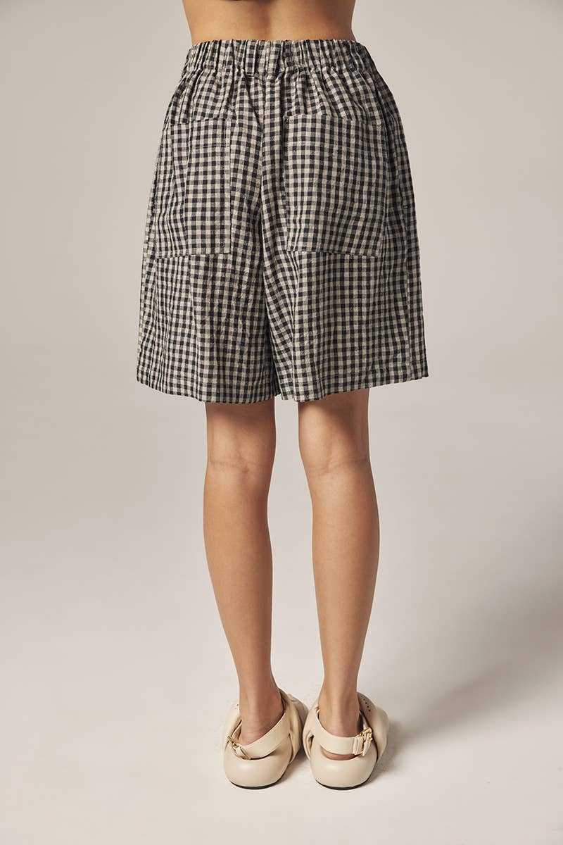 Gingham Easy Shorts