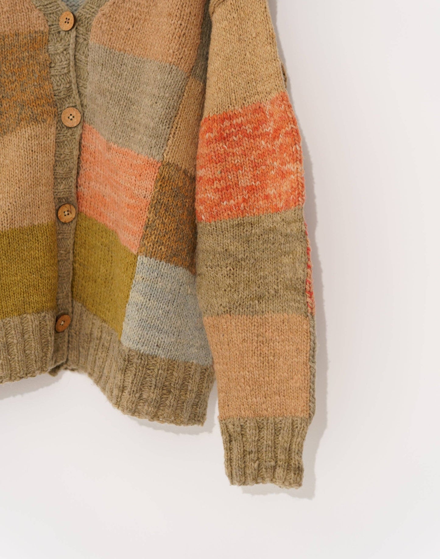 Peak Patch Wool Cardigan