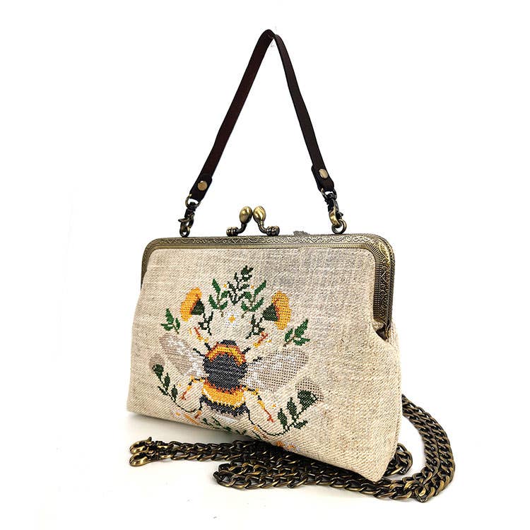 Bee Vintage Kisslock Bag