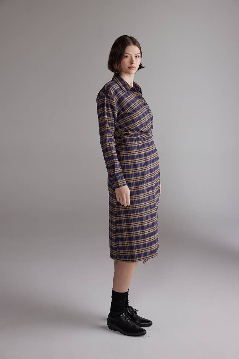 Plaid Shirt Dress