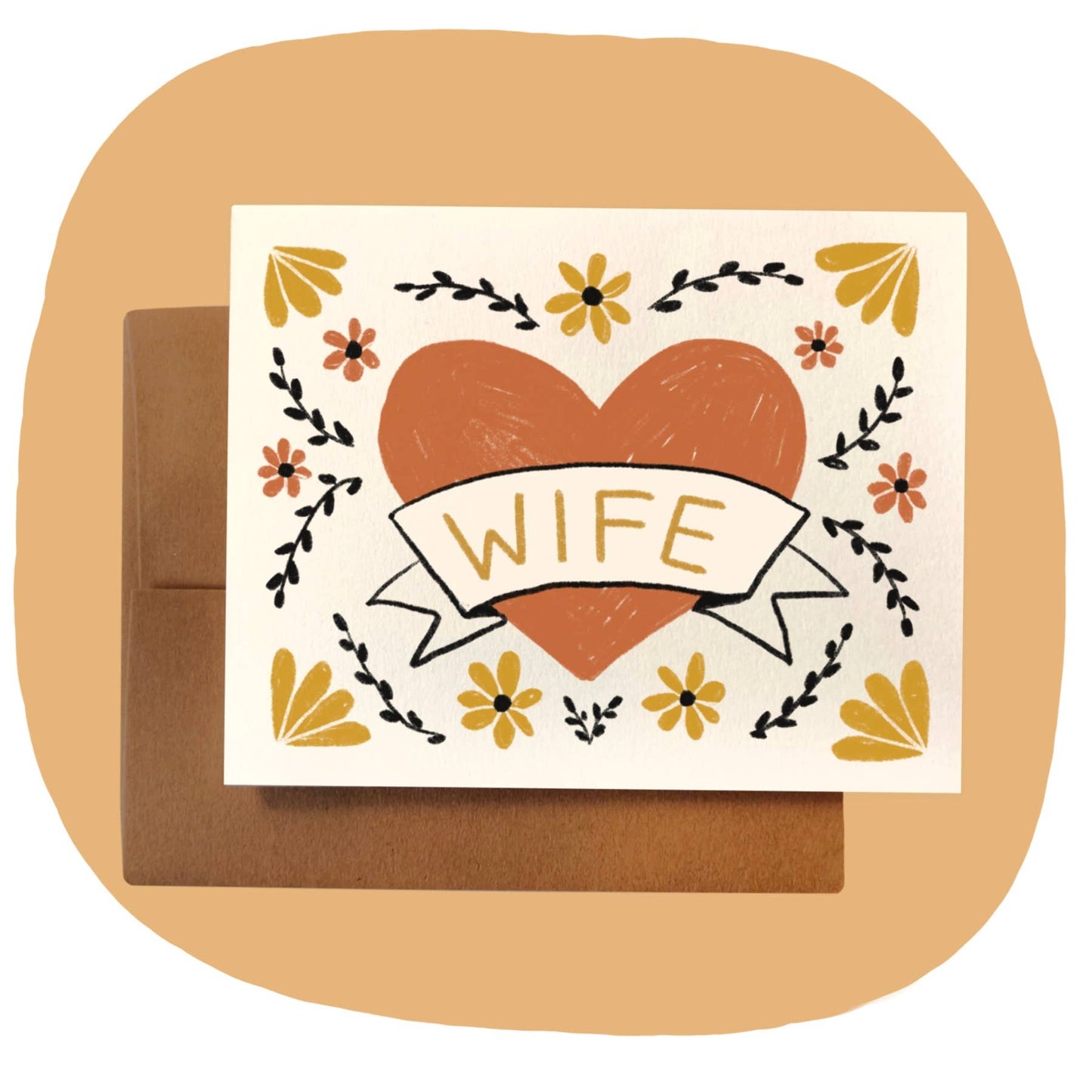 WIFE ~ CLASSIC HEART Card