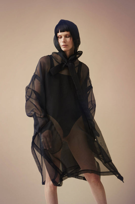 Black Dahlia Hooded Cape