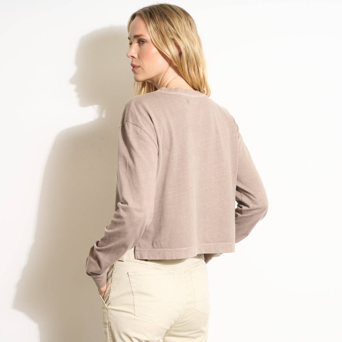 Reagan Long Sleeve Boyfriend Tee