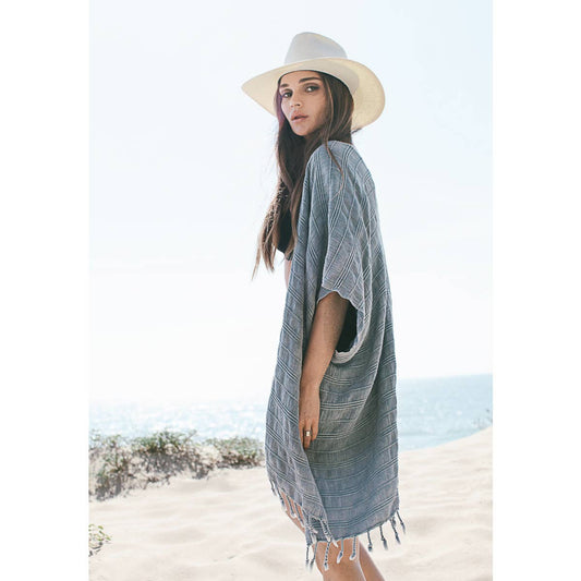 Gece V Back Kimono / Stone