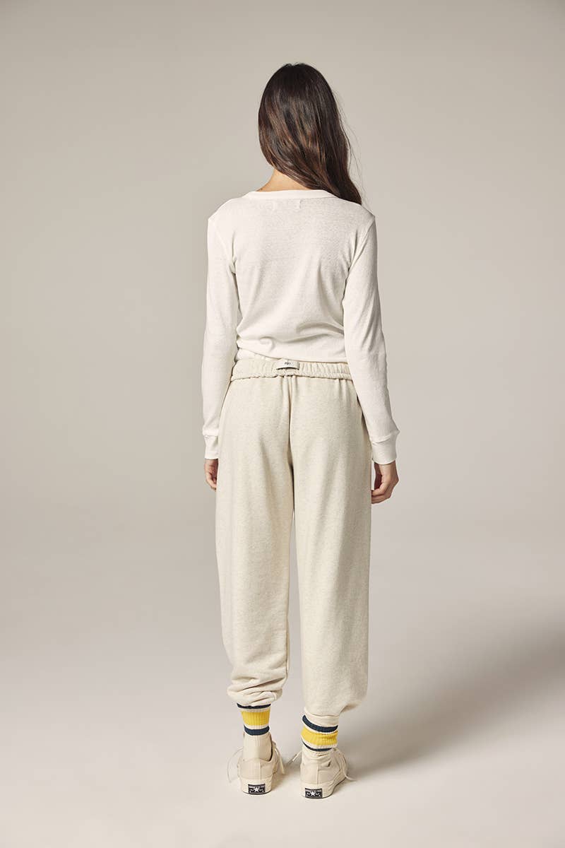 Long sleeve cotton henry top