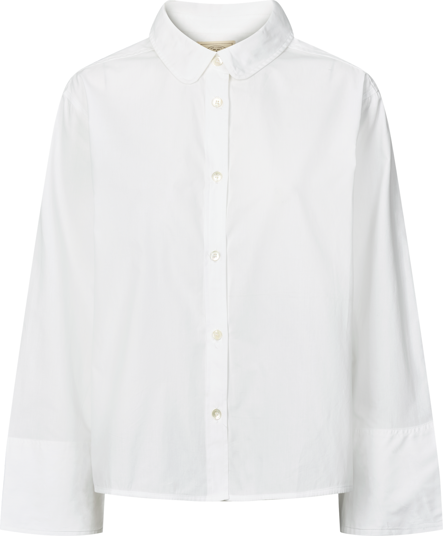 Flora Shirt Poplin Gots - White