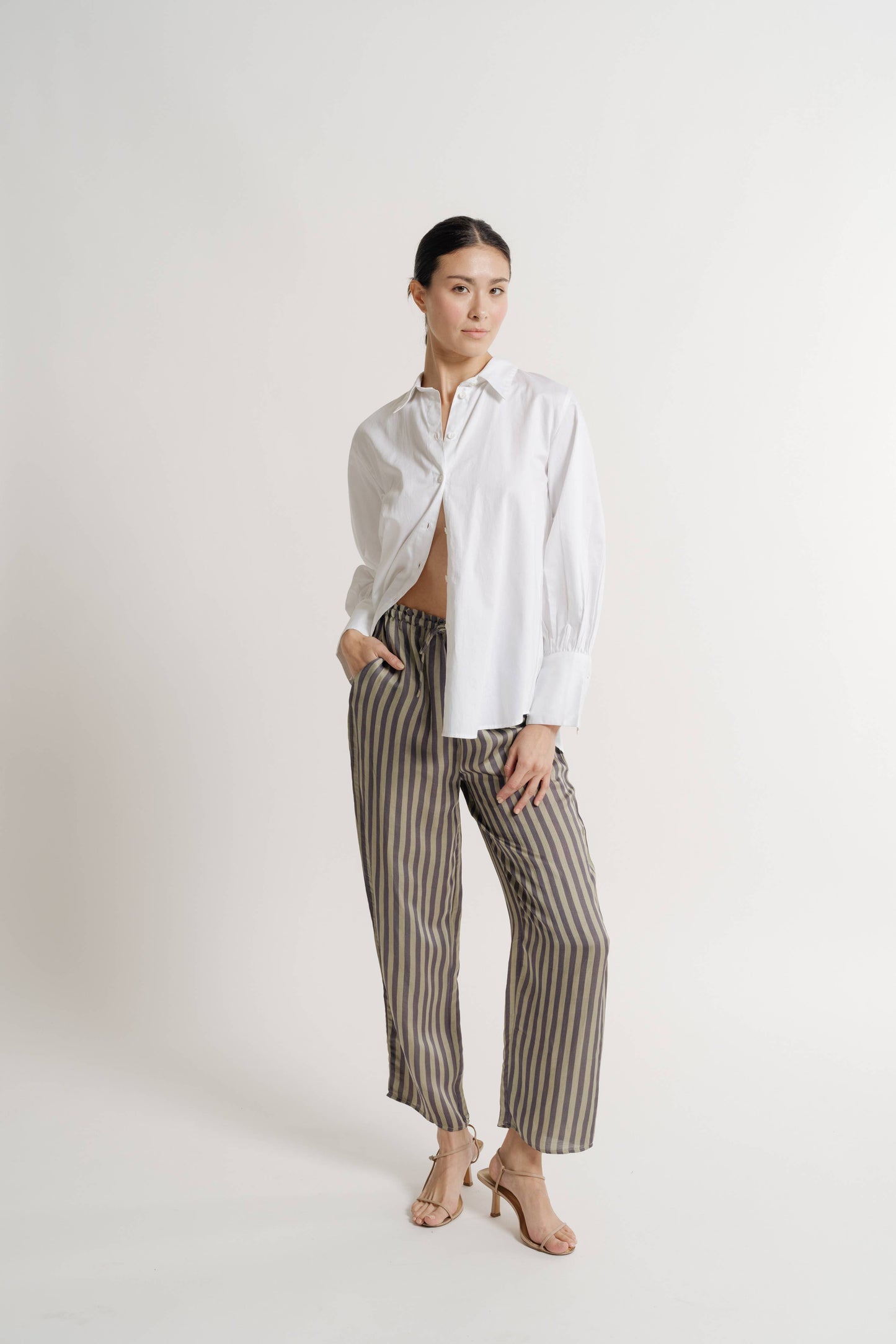 Button Down Shirt,  Museo / White