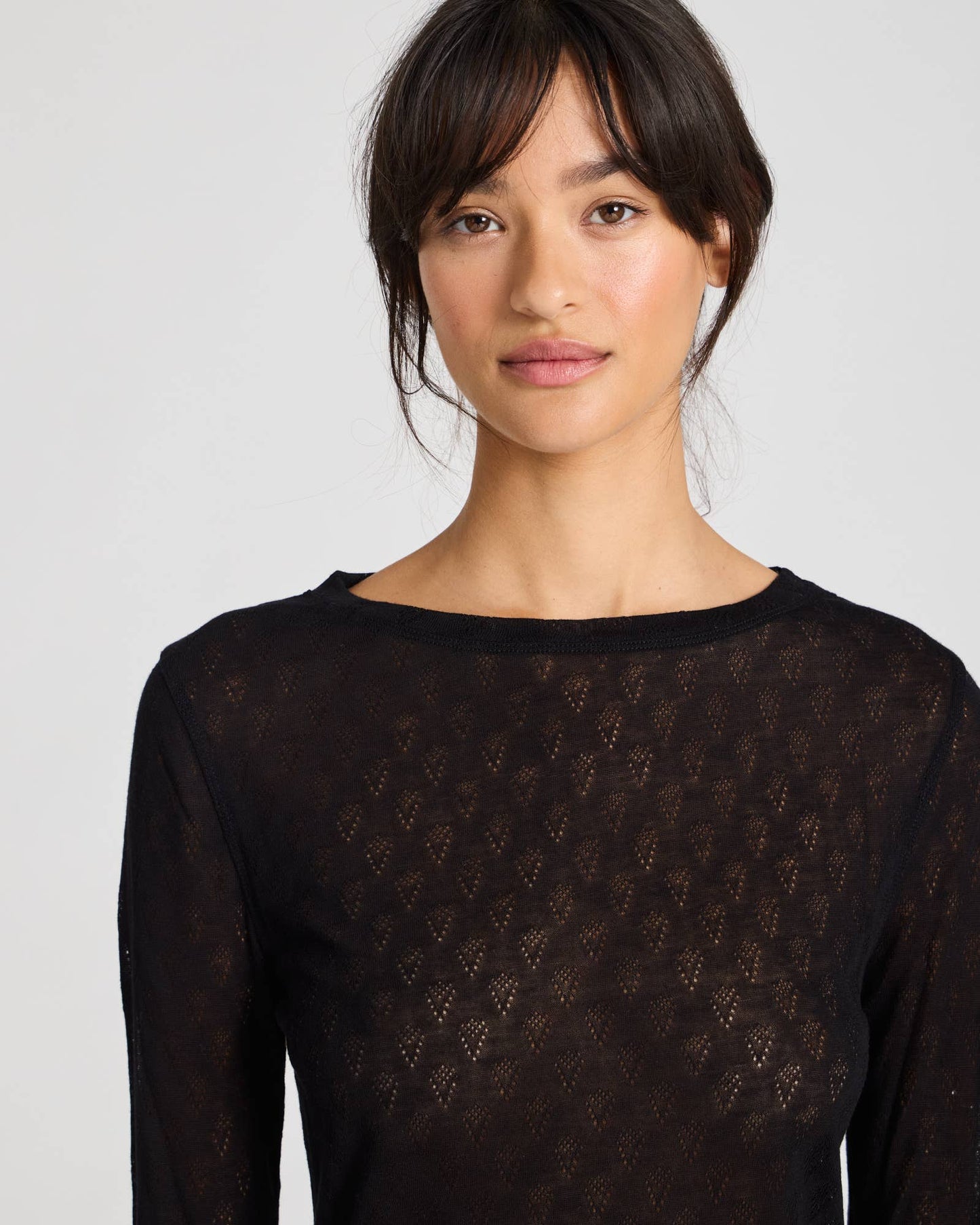 Fermi Silk Top - Stretch Limo Black