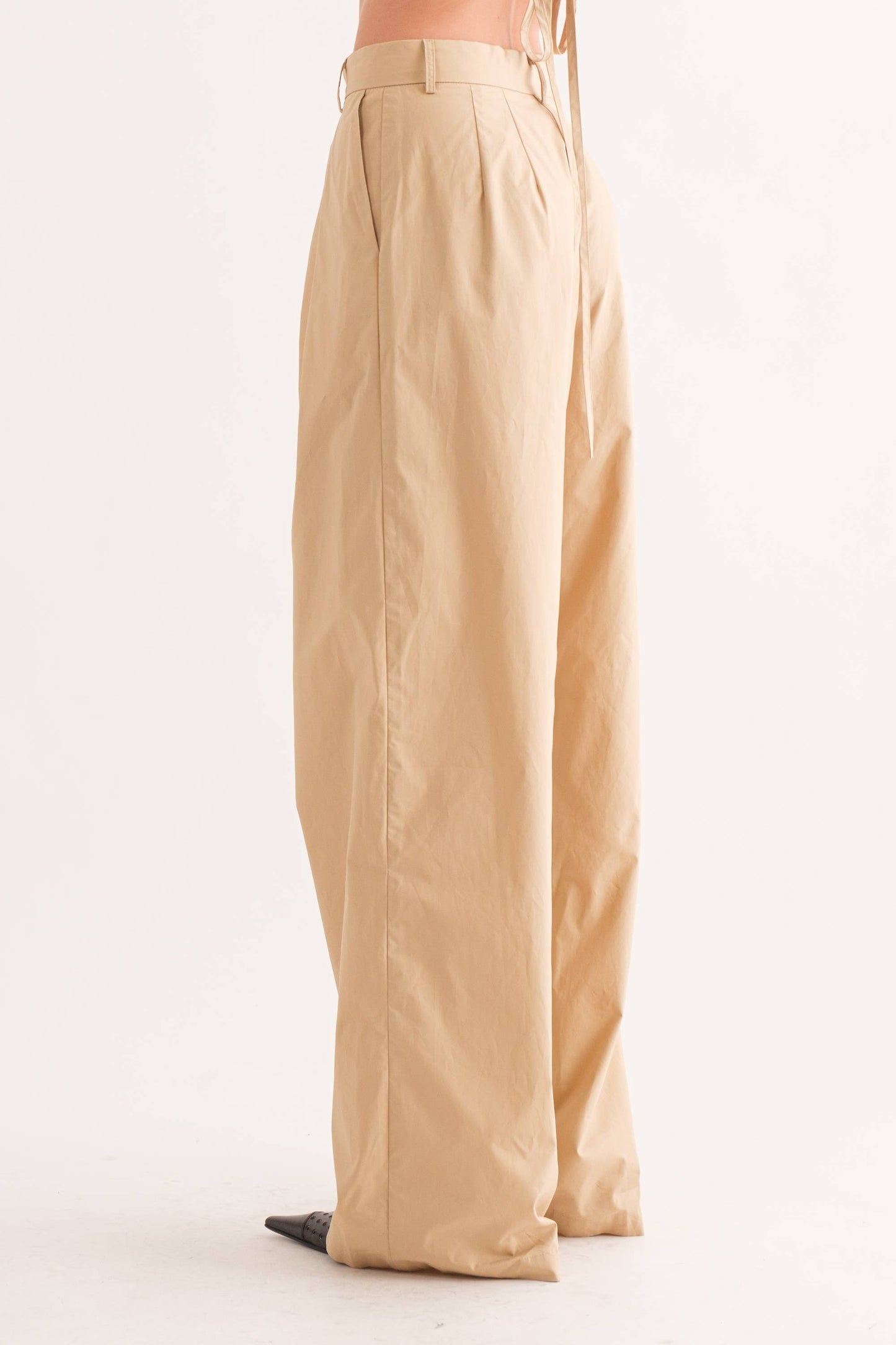 Alexa High Waist Poplin Trousers