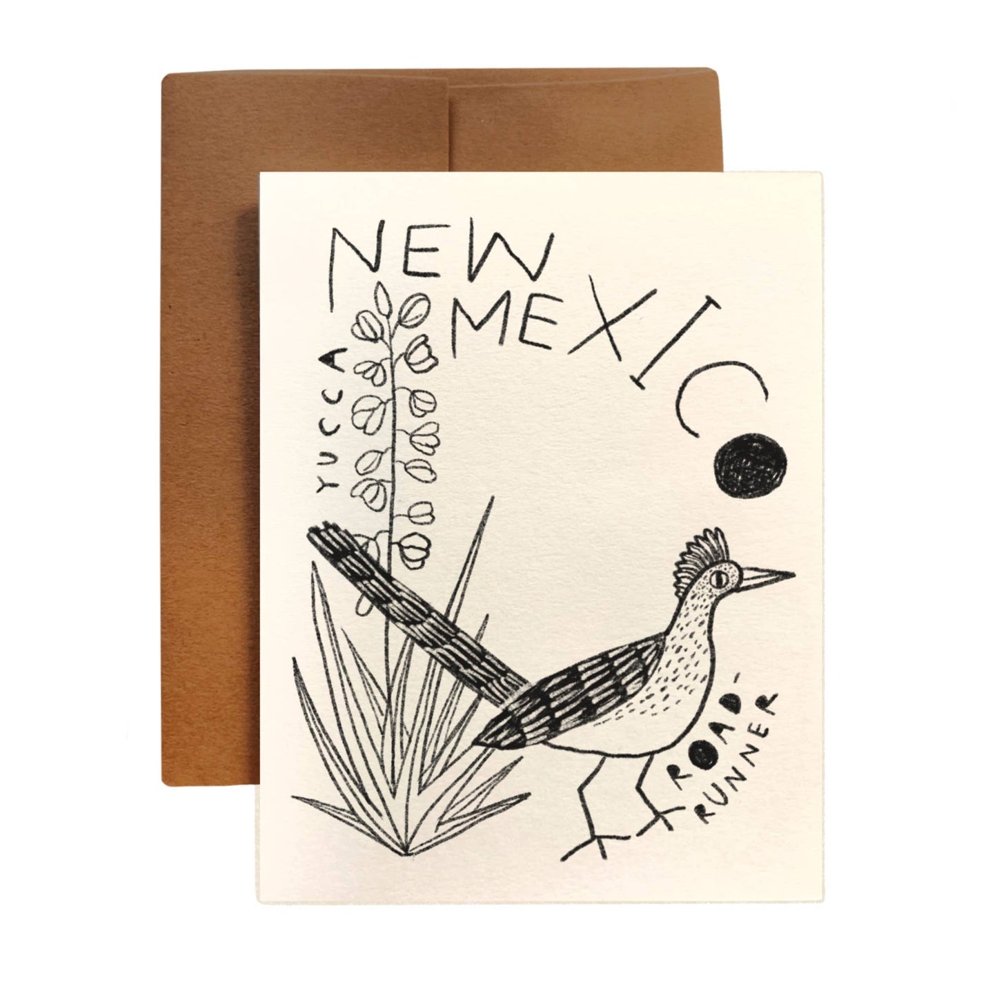 NEW MEXICO State Flower & Bird Greeting Card