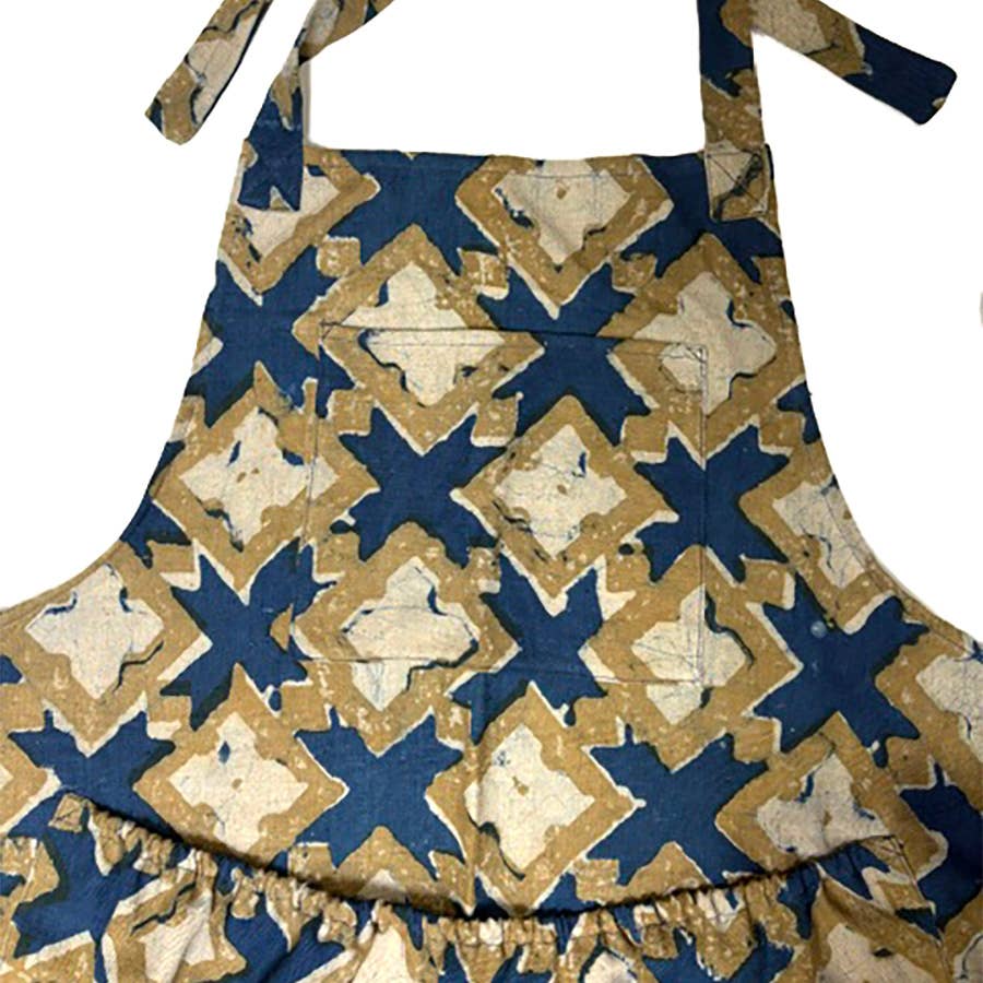 Apron - Block Print Organic Cotton Kitchen & Garden | Hopi