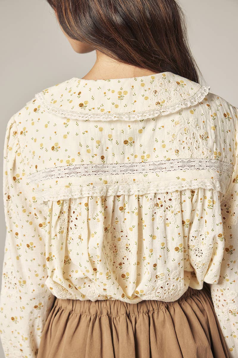 Romantic Peter pan collar shirts