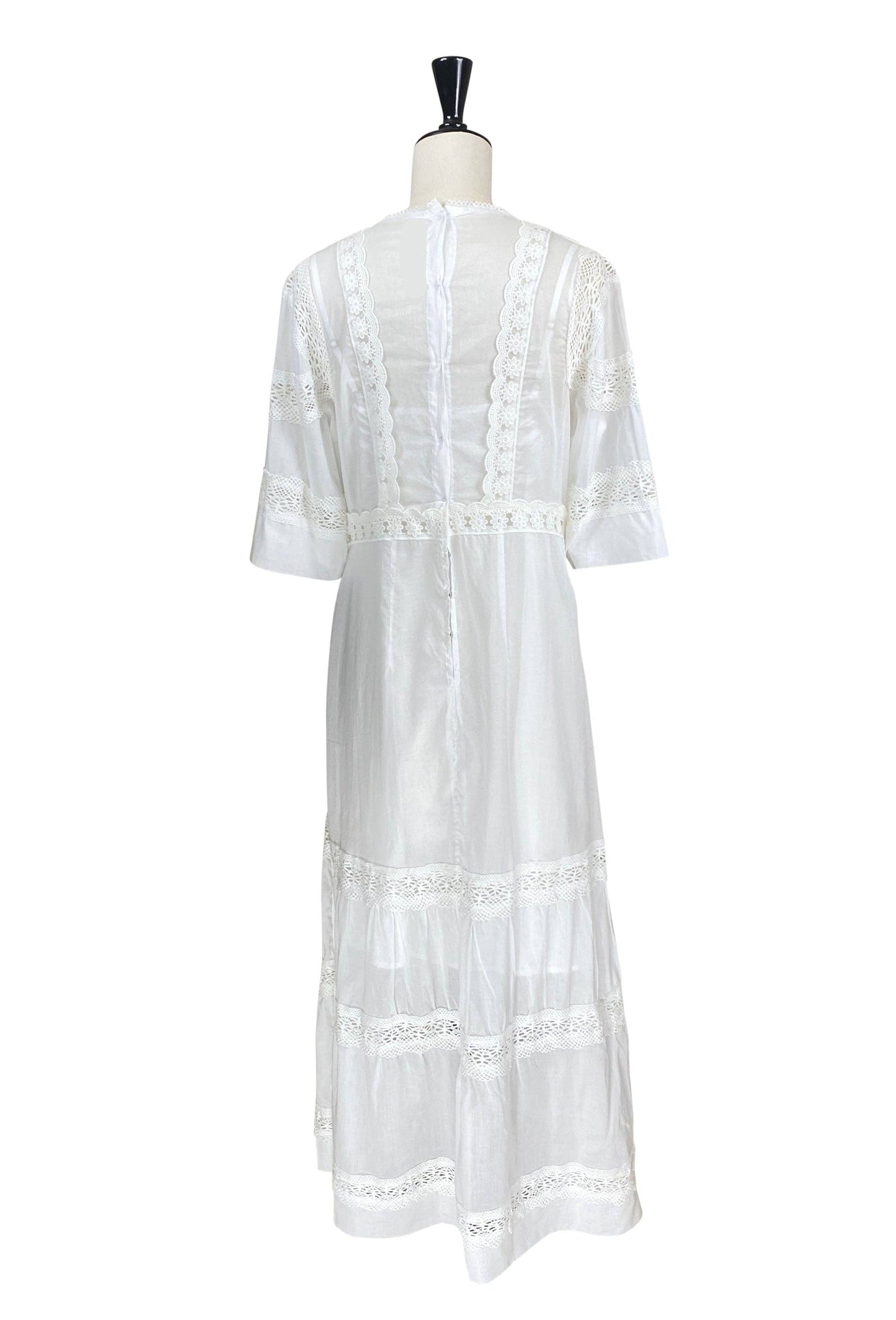The Dorothea Edwardian Dress - Antique White