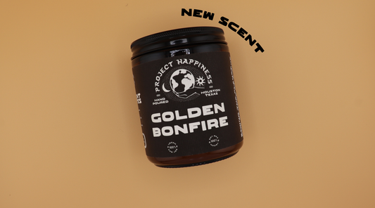 Golden Bonfire Soy Candle - 8oz | Fall Scent