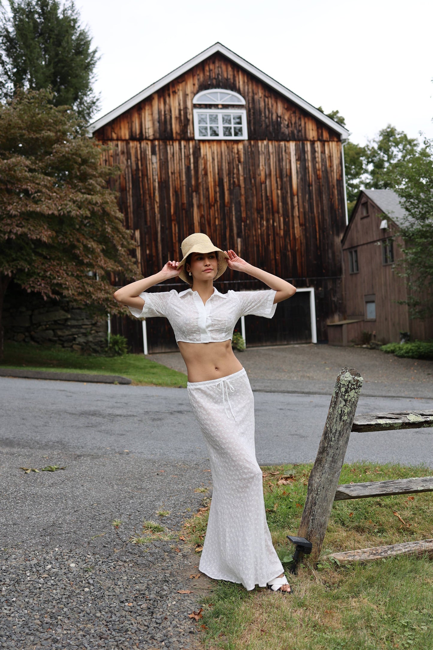 Savanna Skirt White Eyelet