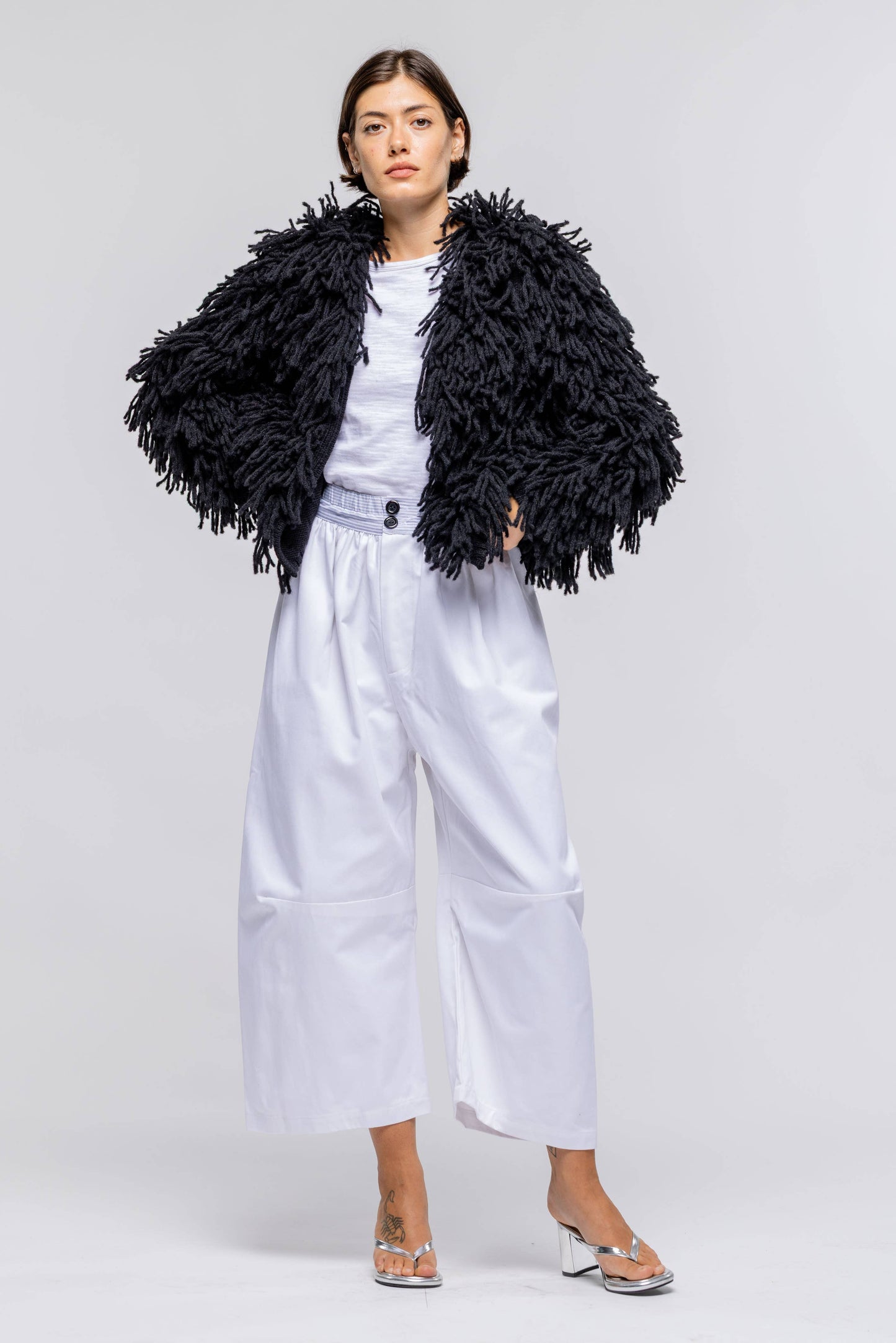Noodle Fringe Cardigan