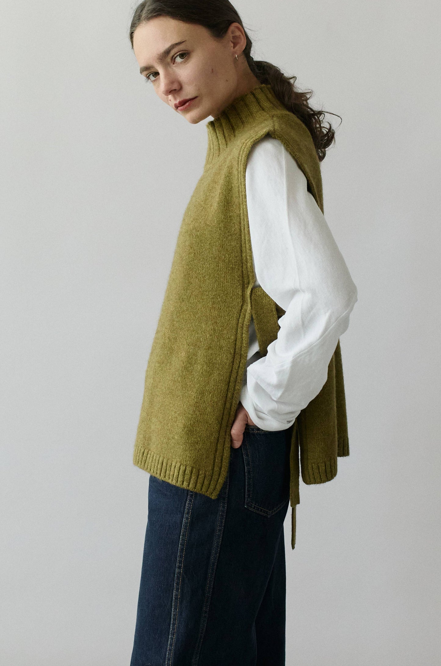 Tie Side Sweater Vest