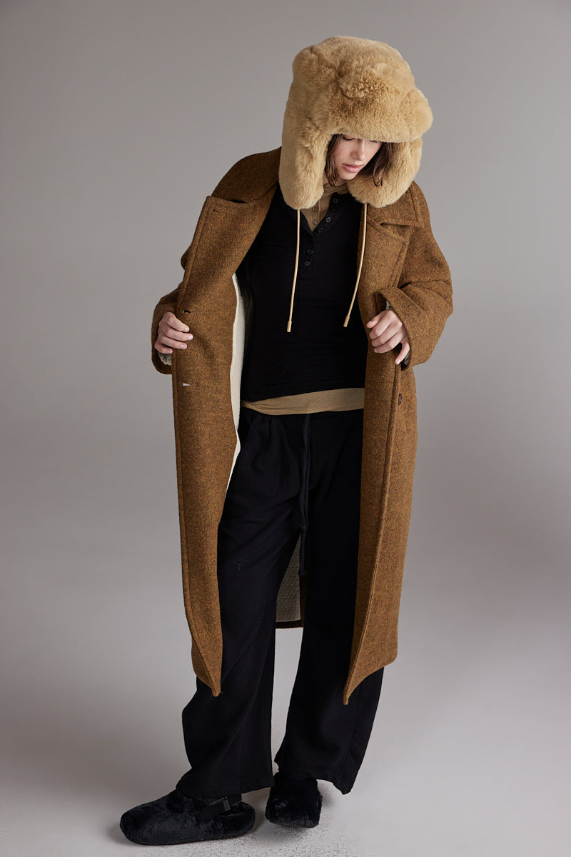 Wool Double-Breasted Coat