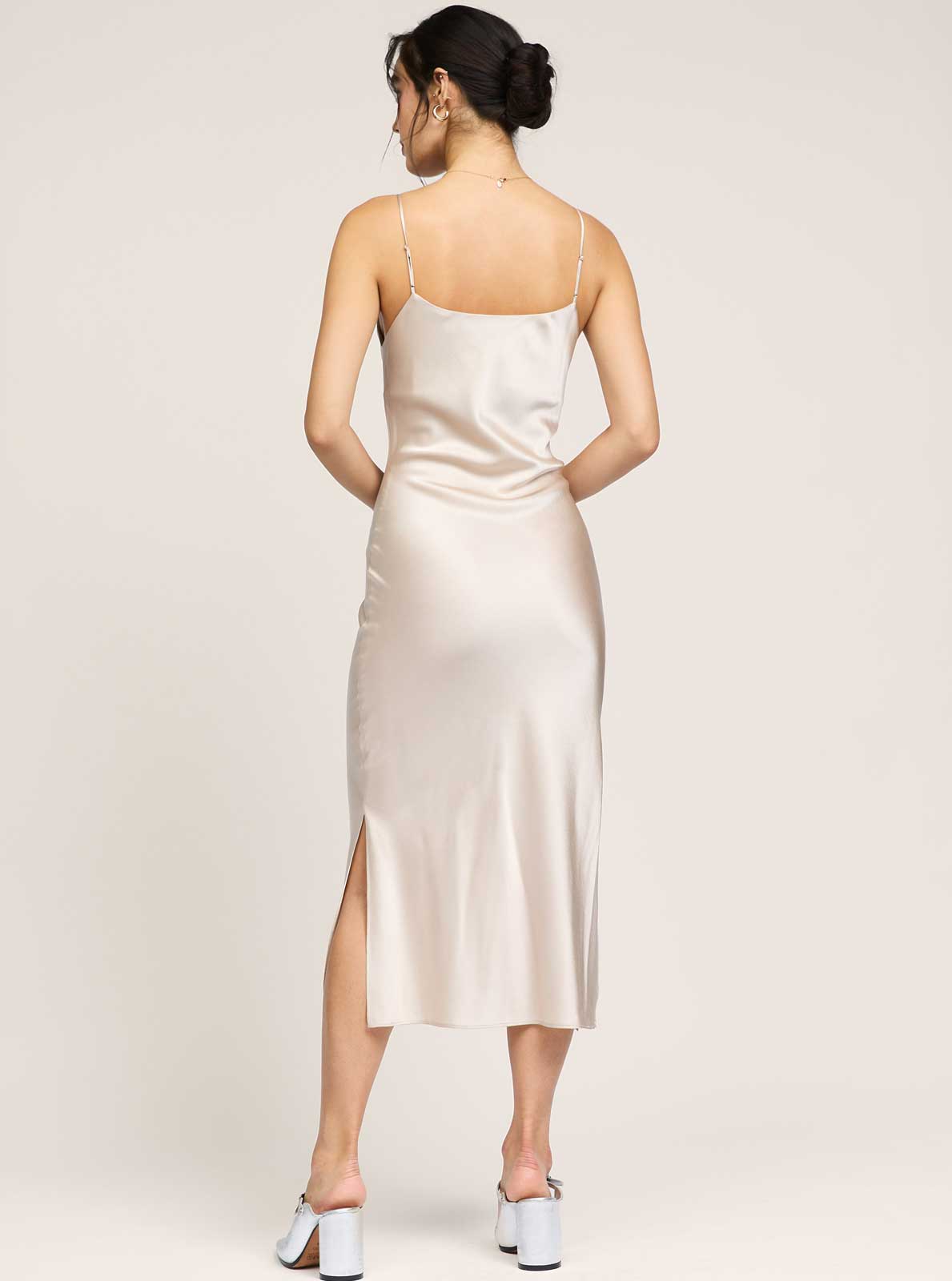 100% Silk Cami Midi Dress