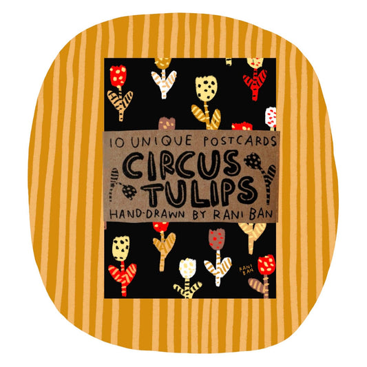 CIRCUS TULIPS Postcards ~ pack of 10