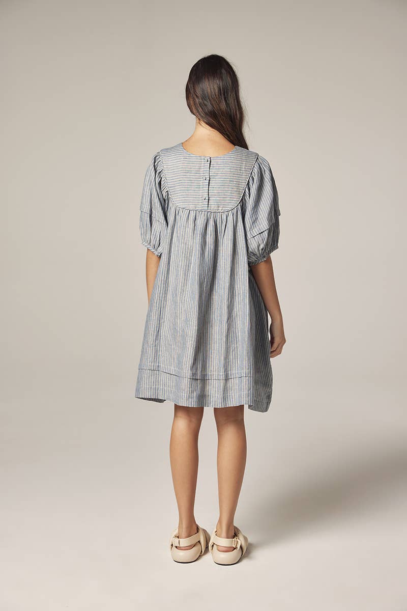 Yoke stripe dress