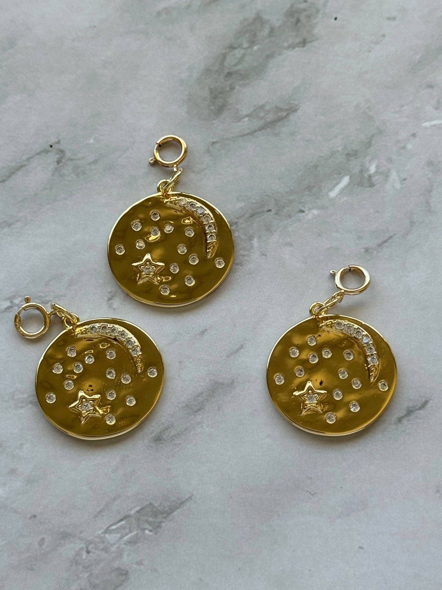 Moon and Stars Charm