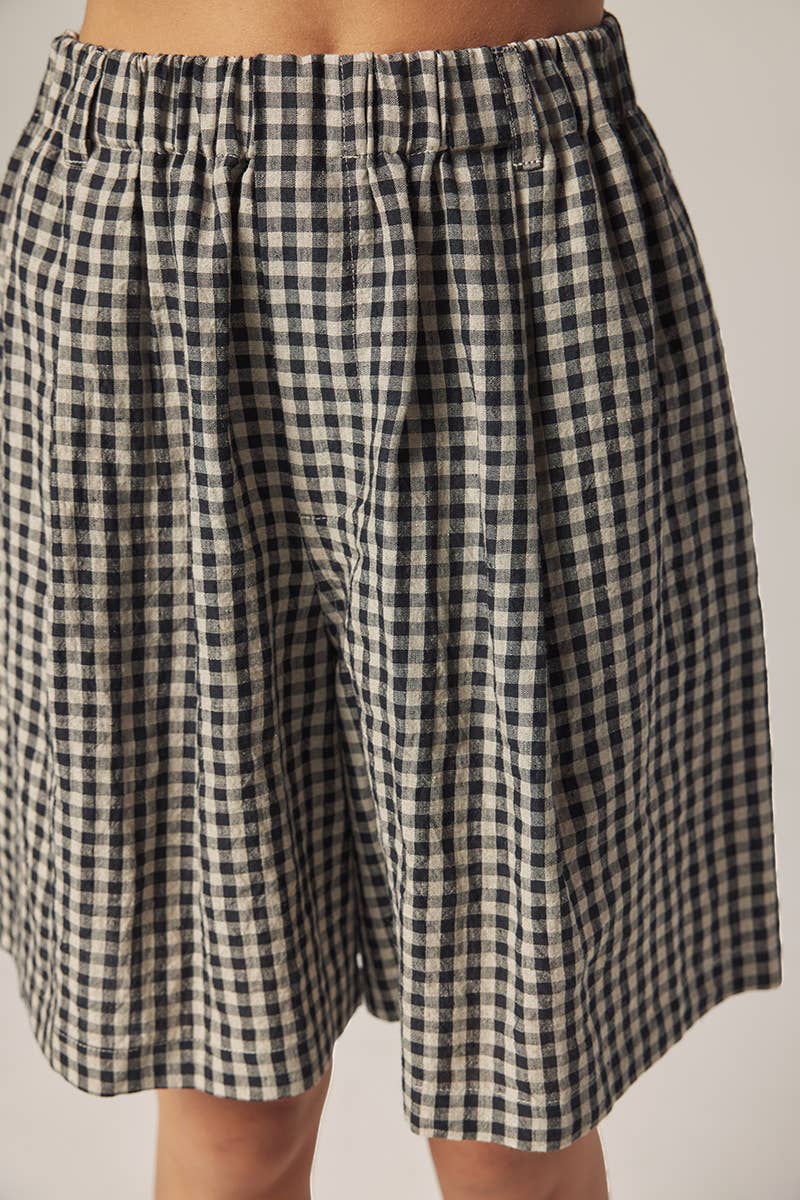 Gingham Easy Shorts