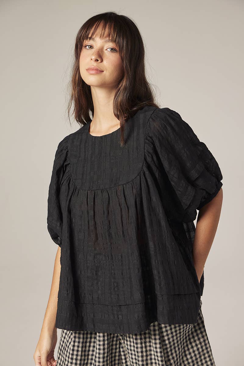 Romantic Puff sleeve yoke top