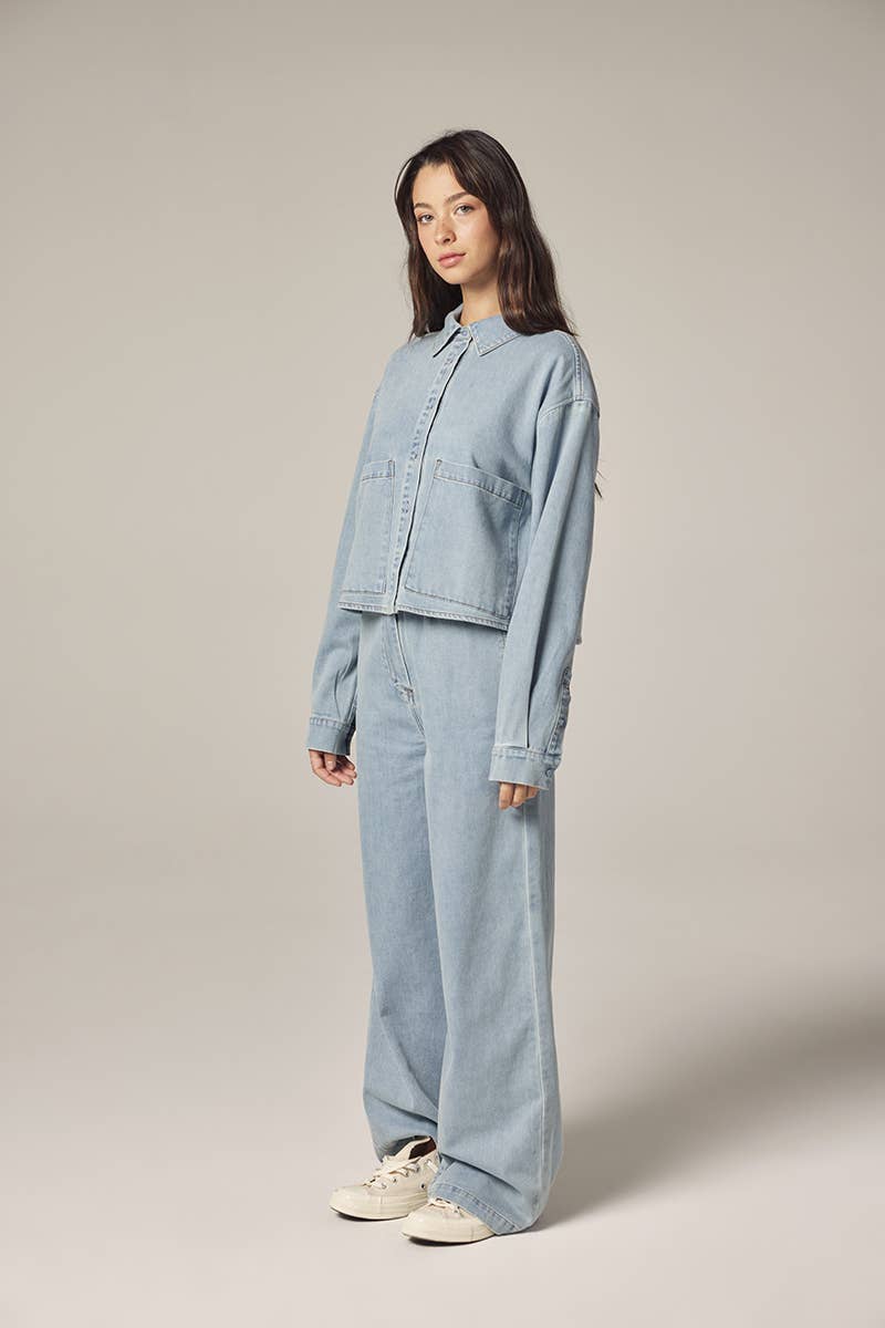 Wide leg elestic pants
